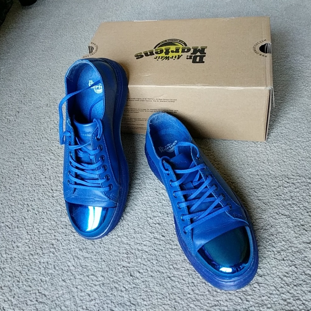 Dr. Martens AirWair Royal Blue Shoes US WOM Sz 8
